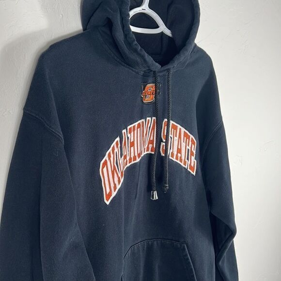 🔥🏈 Vintage OKLAHOMA STATE COWBOYS Embroidered Hoodie Sweatshirt - Sz M - EUC - Picture 5 of 8